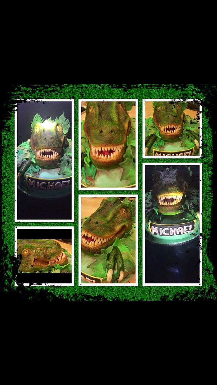 Dinosaur cake T. rex 