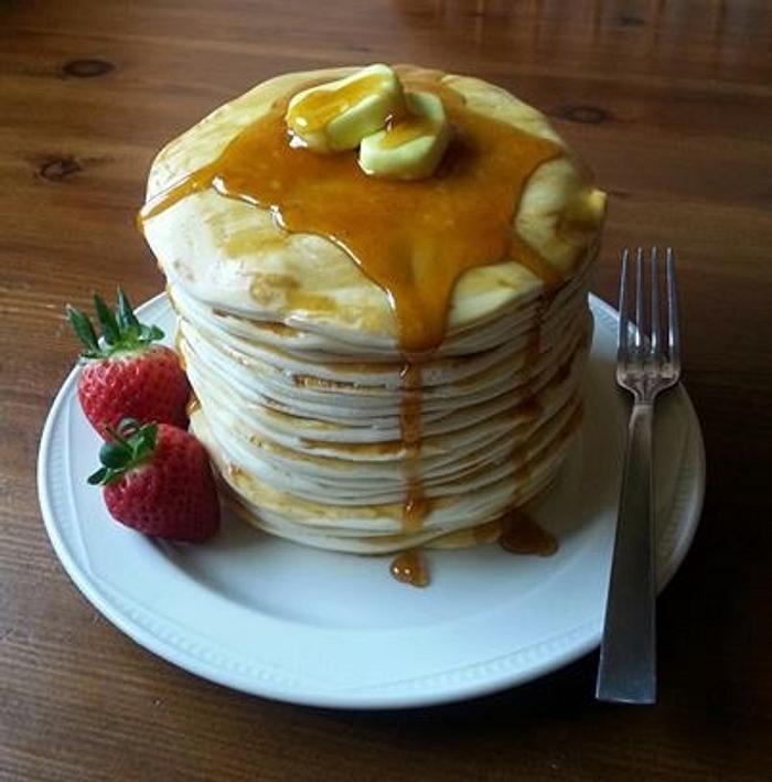 Pancake Coffee & Cream Cake