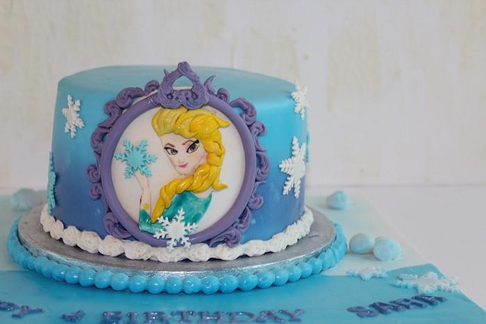 Queen Elsa  Cake