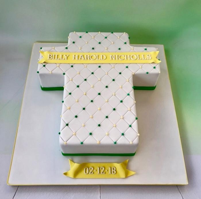 Norwich City FC Christening Cake