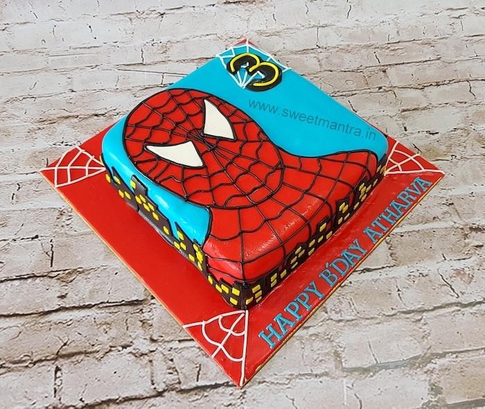 Spiderman square cake