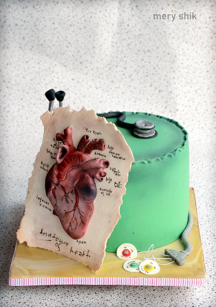 Cardiology themed cake
