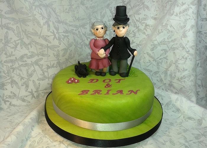 Birthday Cake For An Elderly Woman - CakeCentral.com