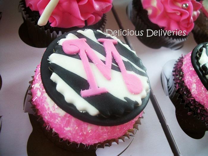 Zebra Princess Cupcakes