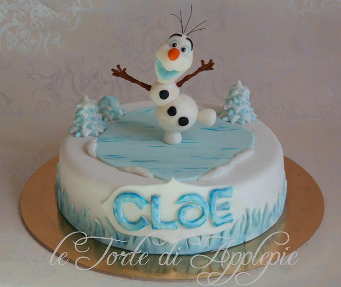 Olaf cake-Frozen