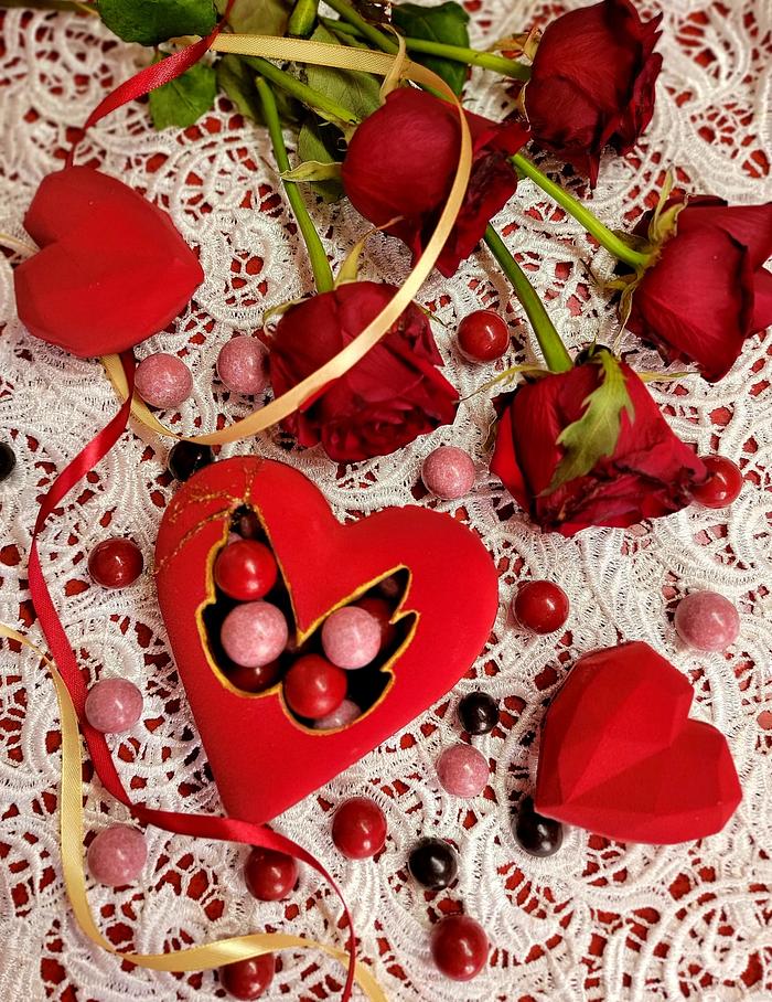 Chocolate box with love ❤  Happy Valentine day