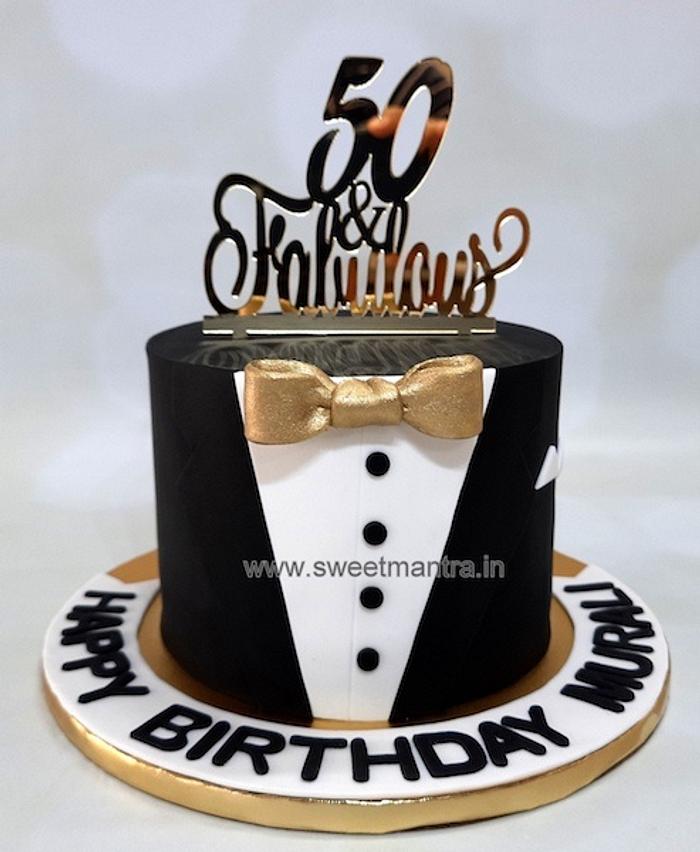 Tuxedo Gentleman theme cake