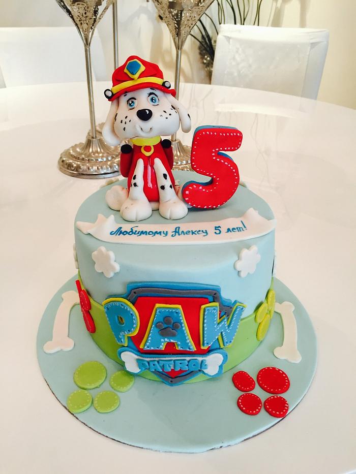 Paw patrol themed cake