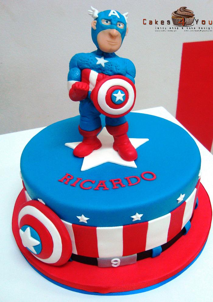 Captain America Cake