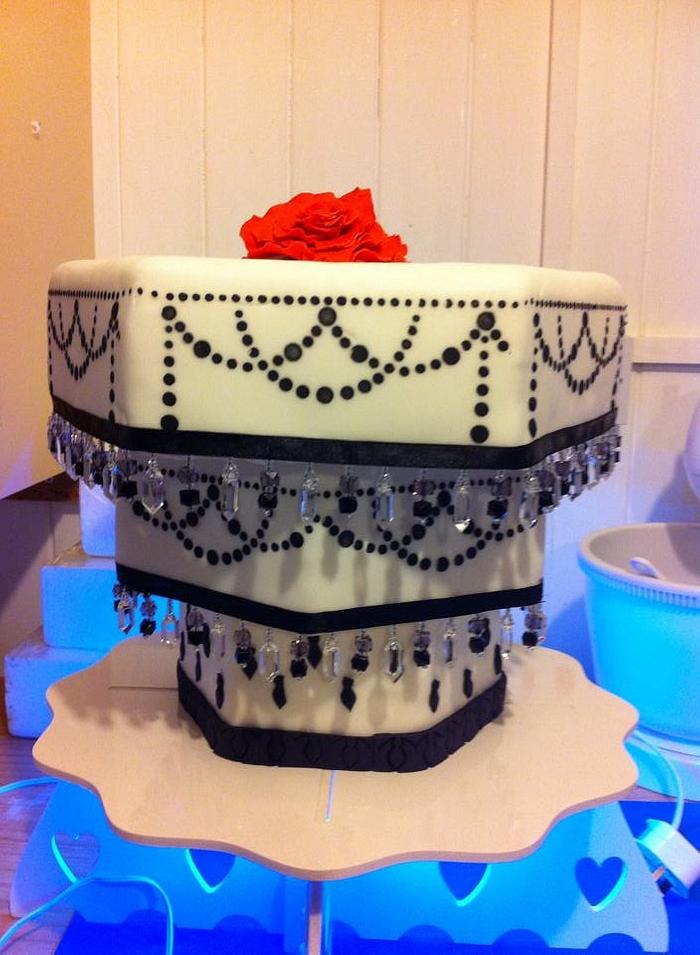 Upside Down Wedding Cake Decorated Cake By Dawn Cakesdecor