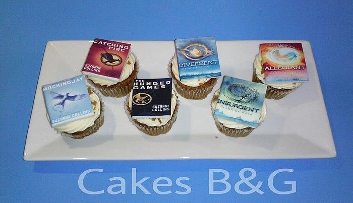 "Book" cupcakes