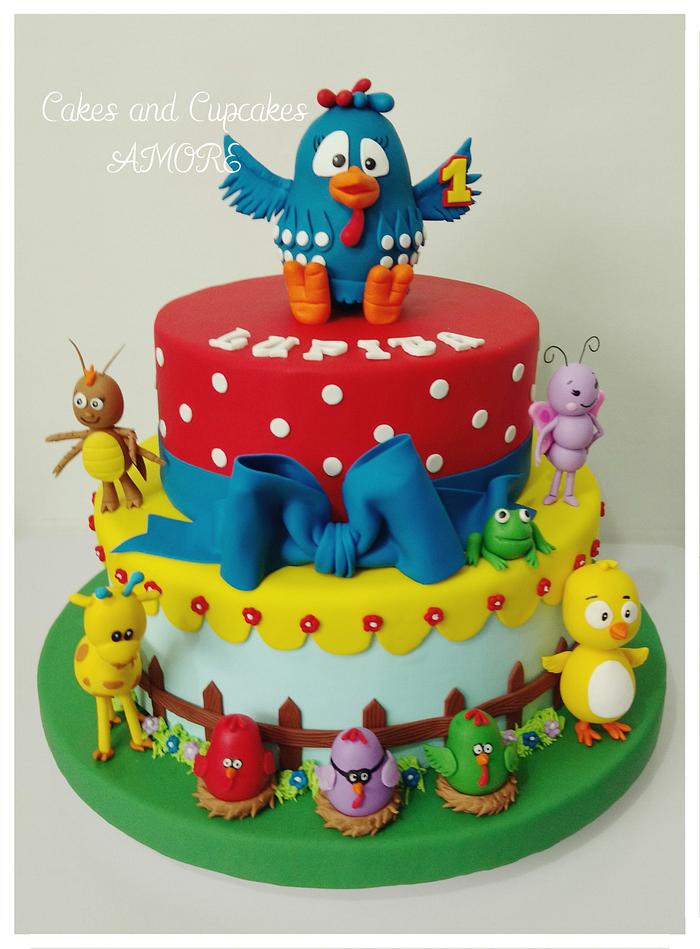 Gallina Pintadita - Decorated Cake by Tortas Amore - CakesDecor