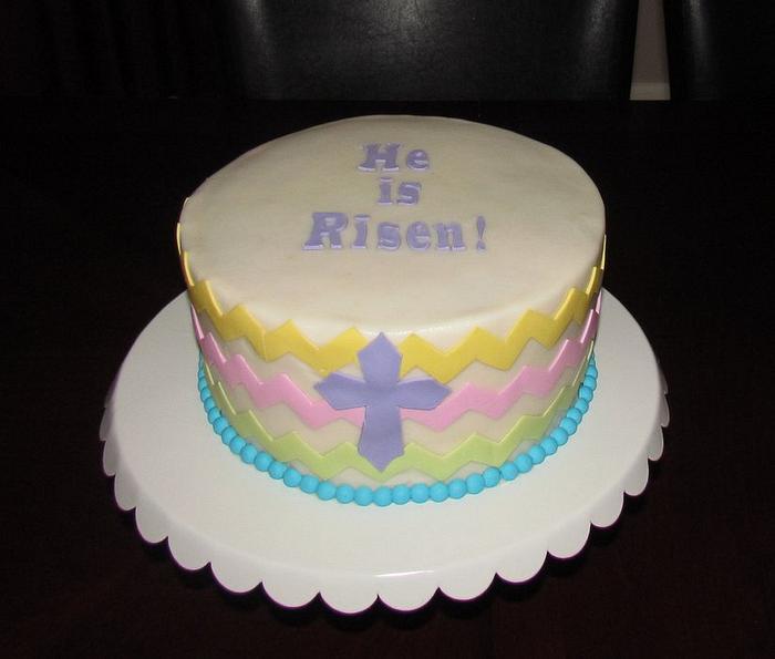 Easter Chevron Cake