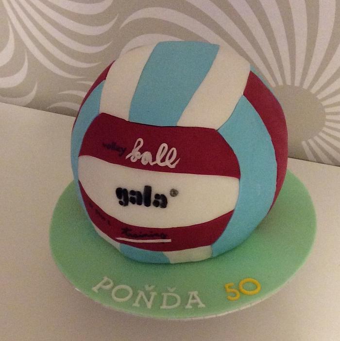 Volleyball cake No.2