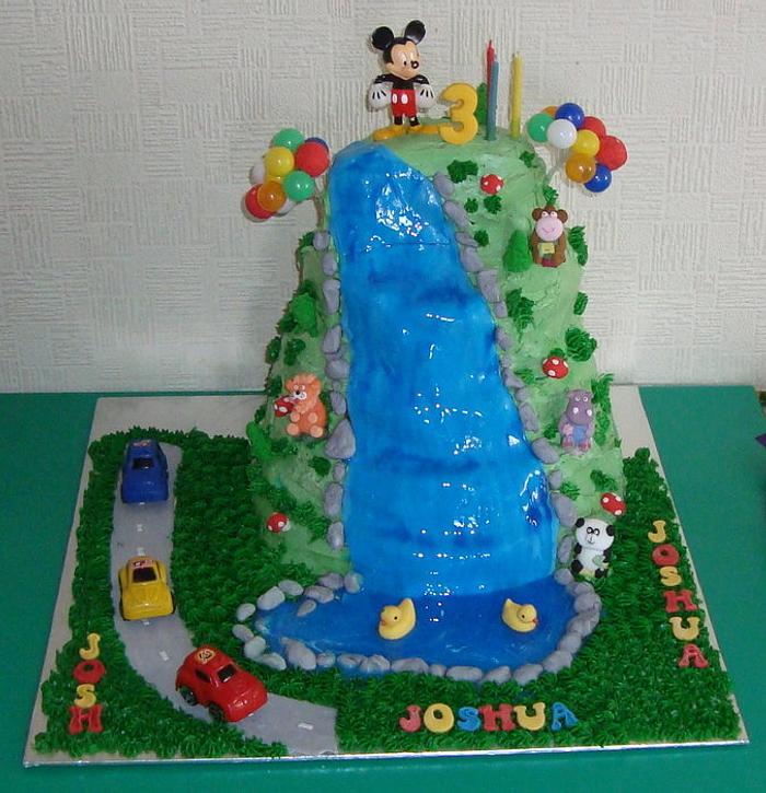 waterfall cake