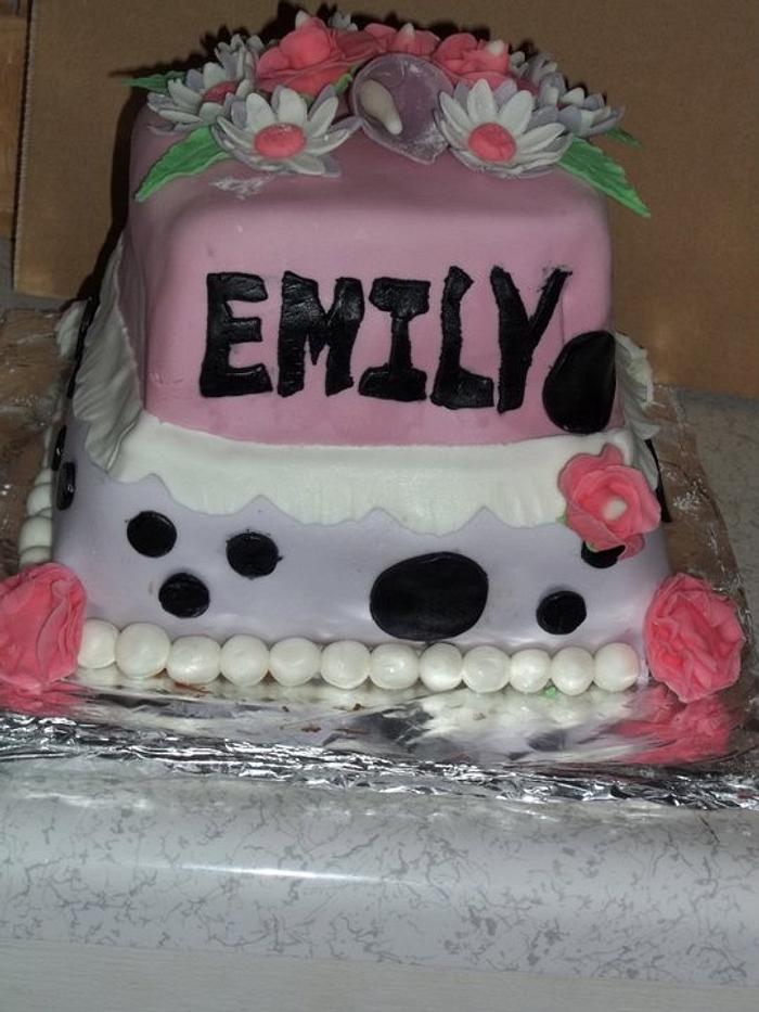 Emily's flower cake