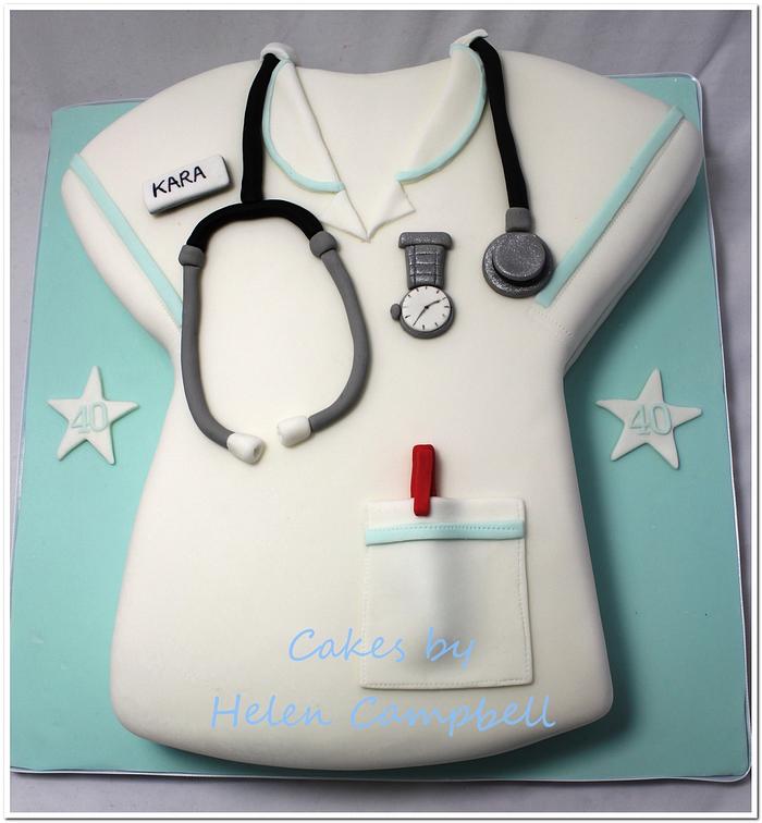 Nurse's Uniform Cake