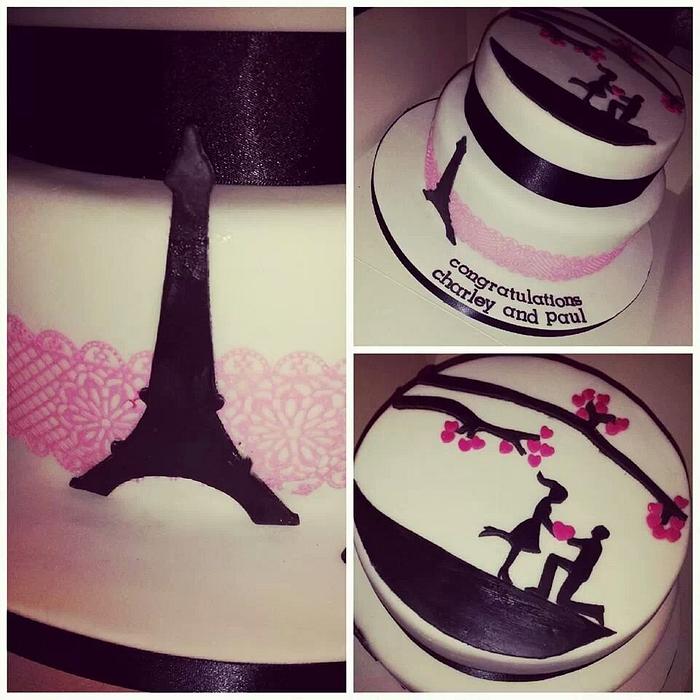 Parisian Engagement Cake