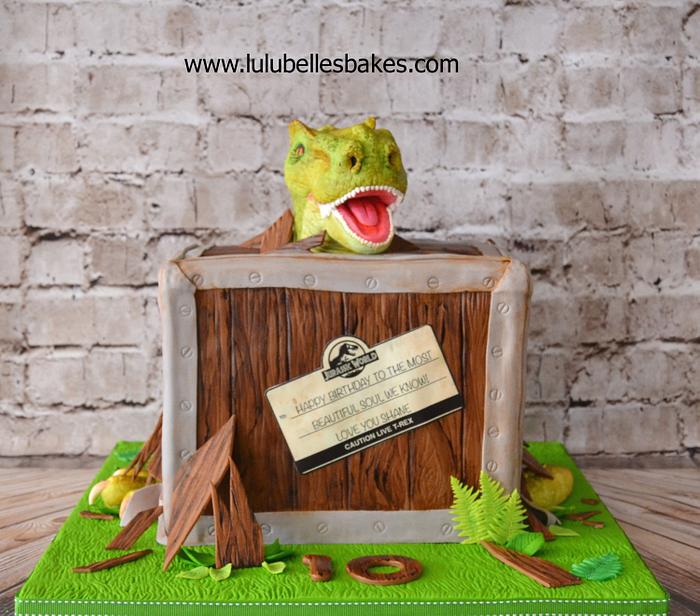 T-Rex Dinosaur cake