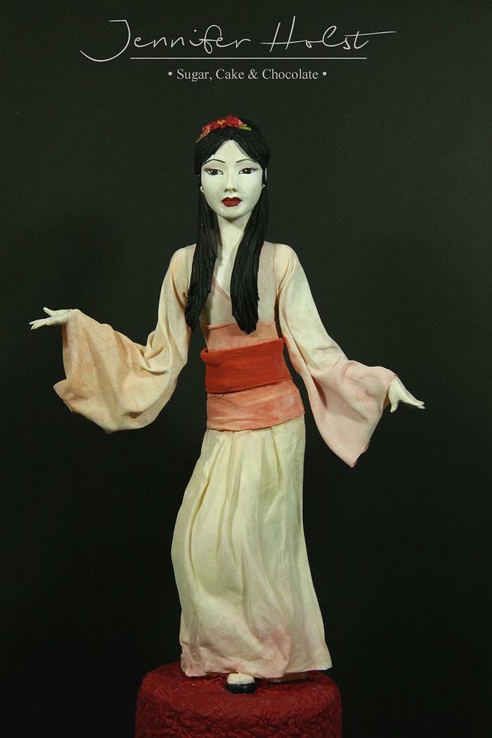 Geisha - Asian Style Figurine Cake Topper
