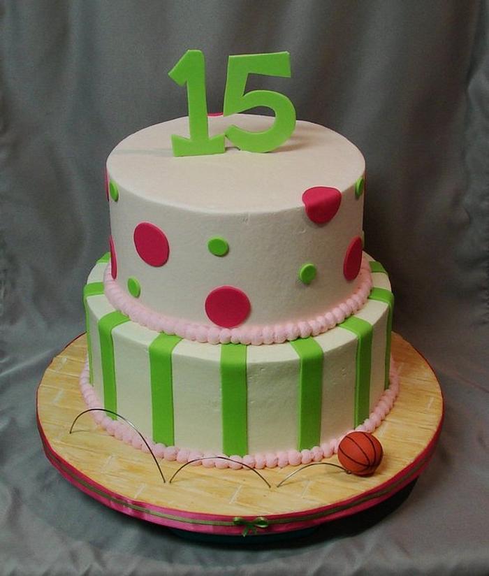 15th birthday cake