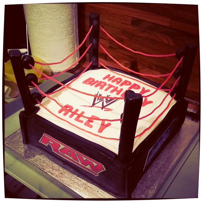 Wwe ring birthday cake