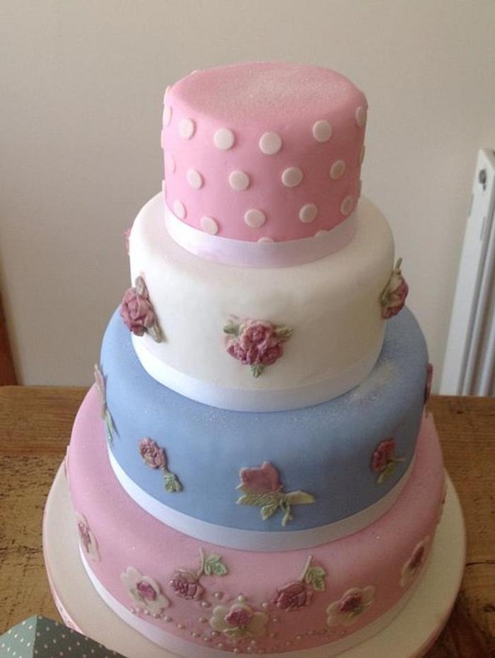 Kath Kidston Inspired Wedding Cake