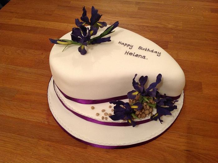 Iris birthday cake