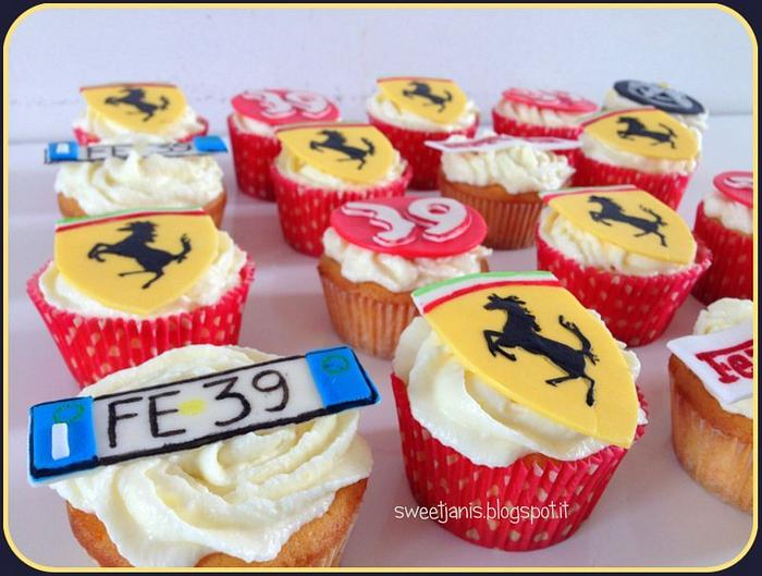 Ferrari cupcakes