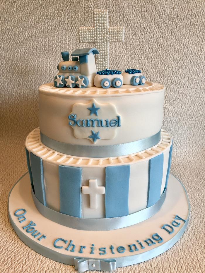 Samuel’s christening cake