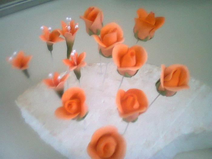                   Orange Roses 
