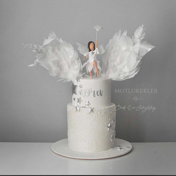 Angel theme cake