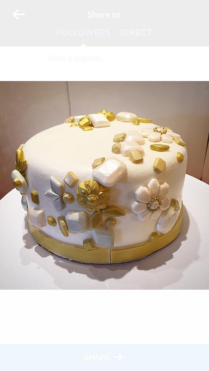 Bejeweled cake
