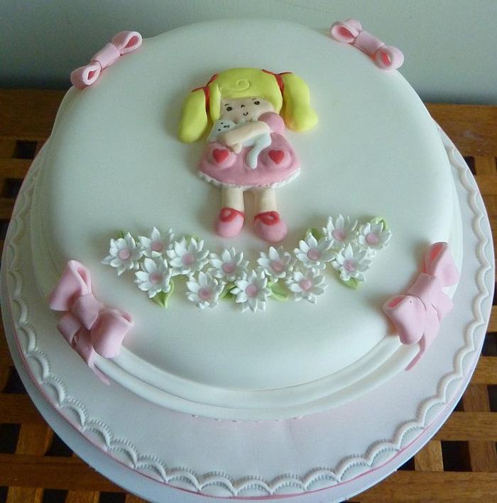 Bas relief Little girls cake