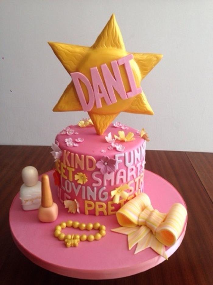 Sunshine girl birthday cake - Decorated Cake by Kasserina - CakesDecor