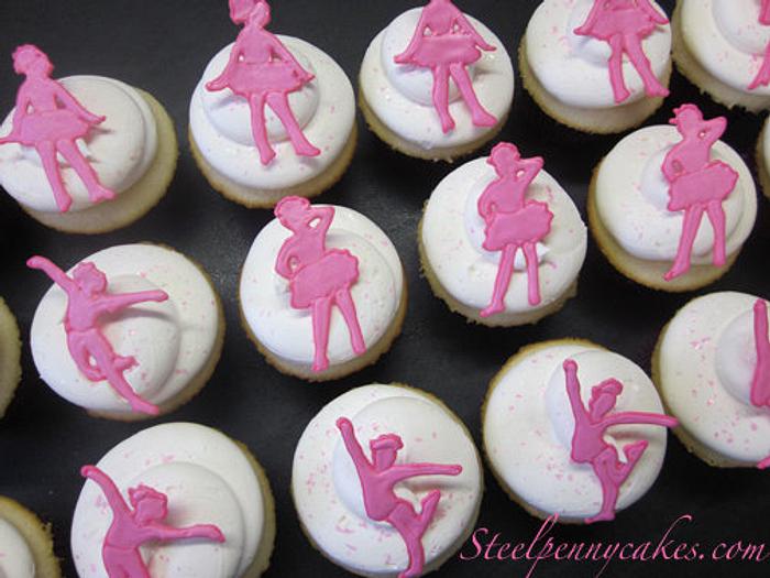 Dance themed cupcakes
