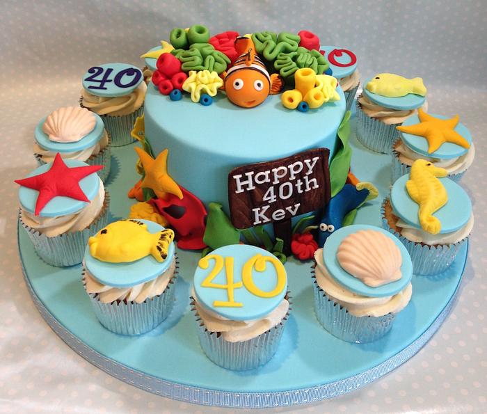 Under the sea themed Birthday cake