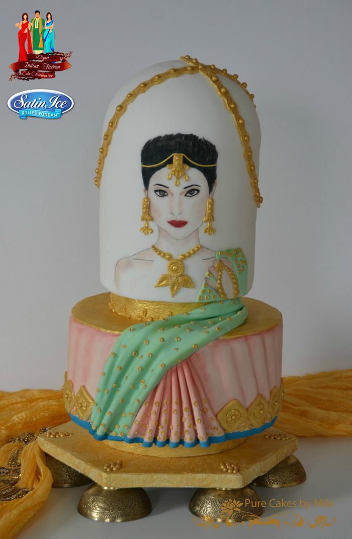 Ritika - Elegant Indian Fashion cake collaboration