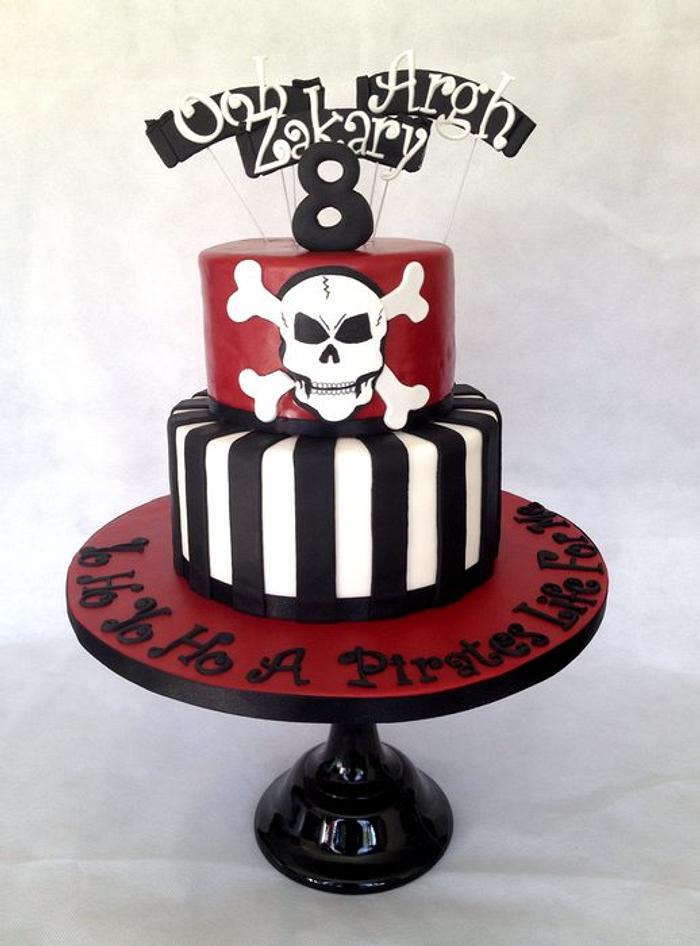 Two tier Pirate Cake