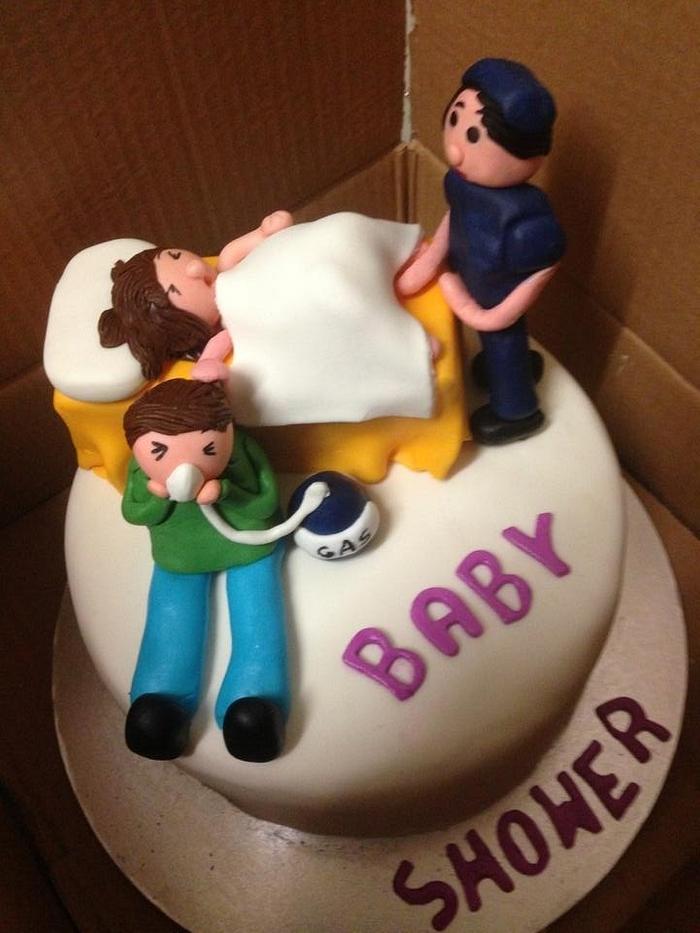 Baby shower cake