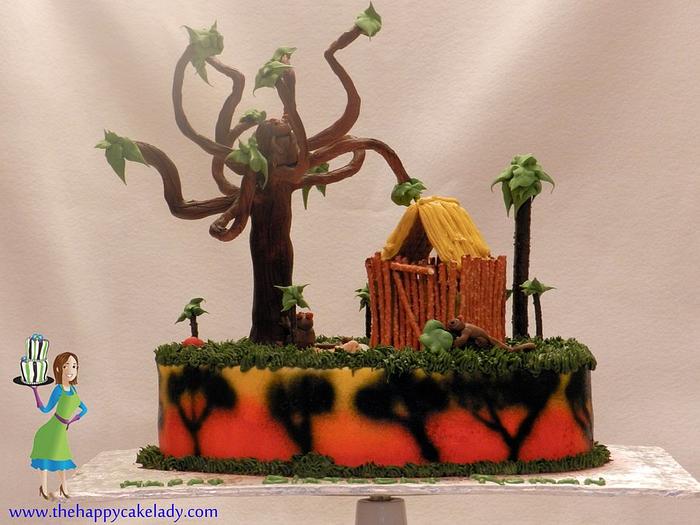 Bush Baby - inspired cake