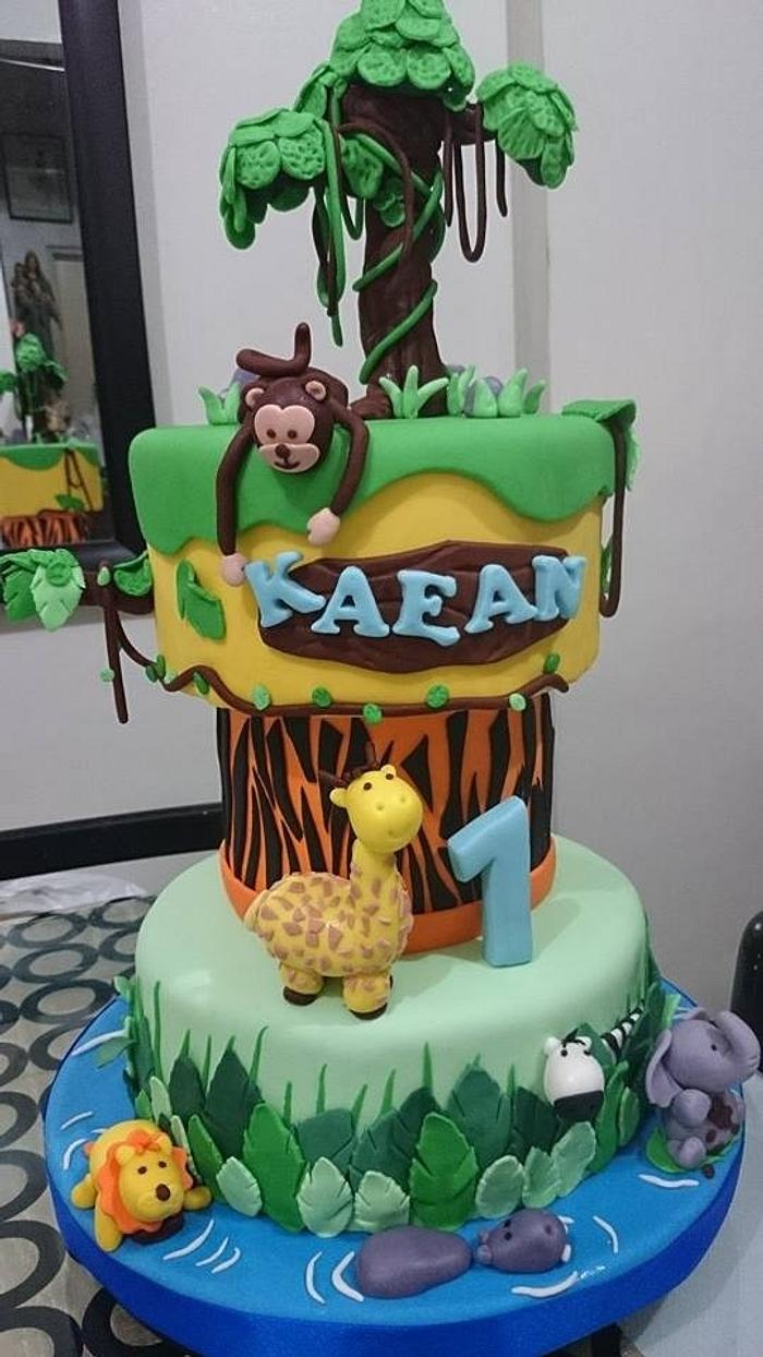 safari themed cake