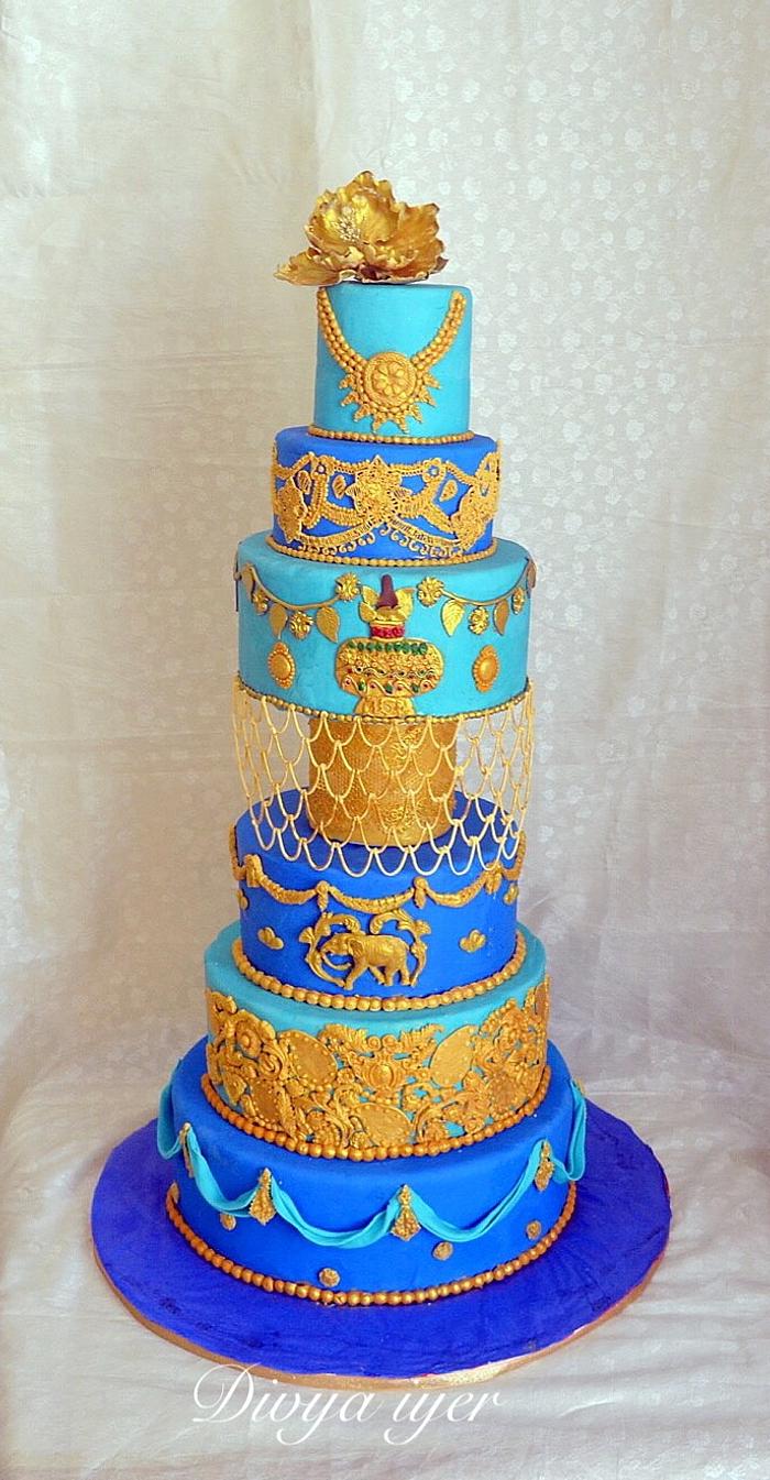 Indian wedding cake 