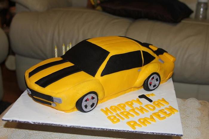 Bumble Bee Car Cake