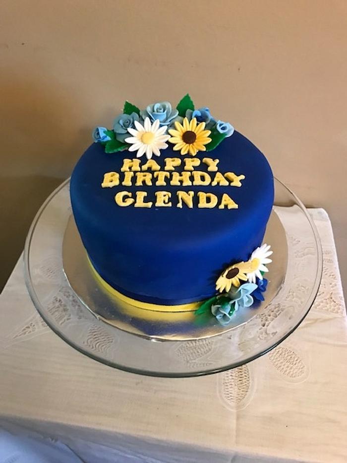 Blue Cake for Glenda
