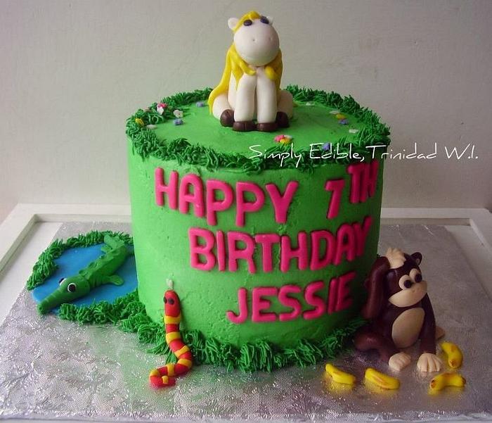 Zoo Theme Cake