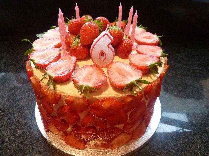 Strawberry and Elderflower Cream Cake