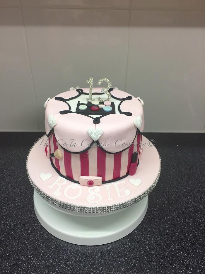 Beauty cake 13th Birthday 