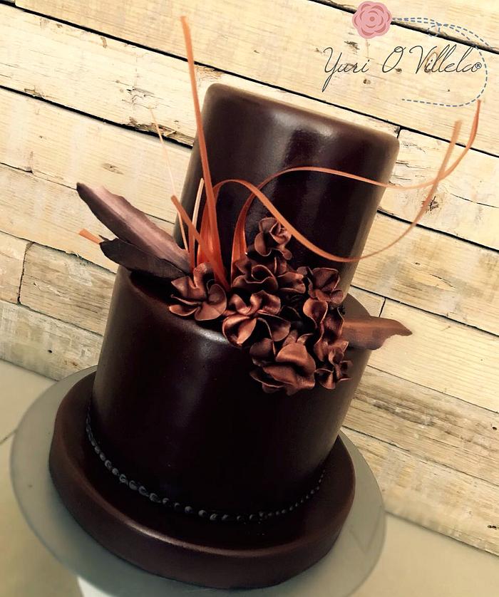 Wedding chocolat cake 