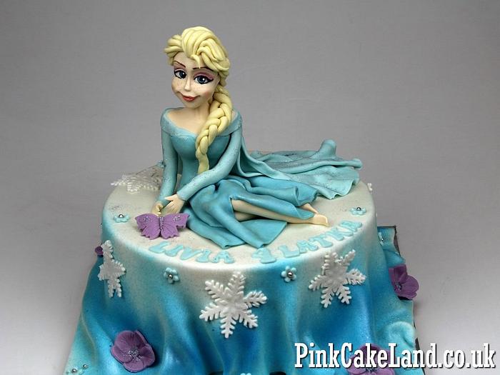 Elsa Frozen Birthday Cake